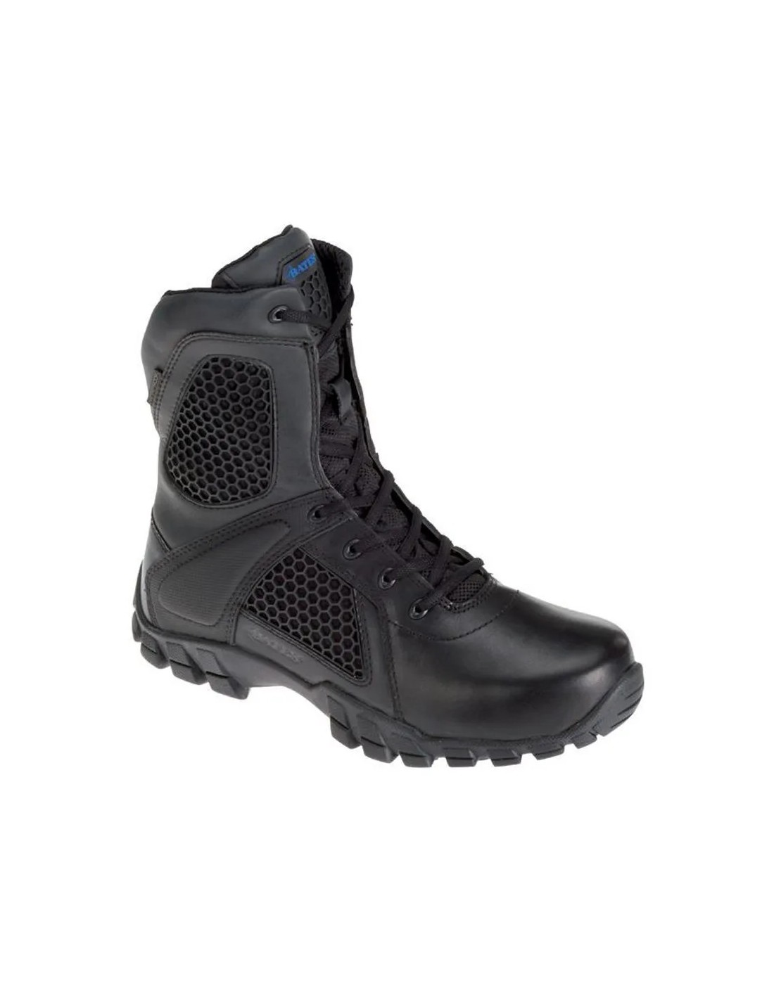 BOTAS ALTAS CON CREMALLERA LATERAL IMPERMEABLE DE PIEL HIDROFUGADA Y NYLON BALÍSTICO