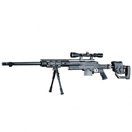 RIFLE CERROJO MB4411D CON MIRA Y BIPODE NEGRO - WELL
