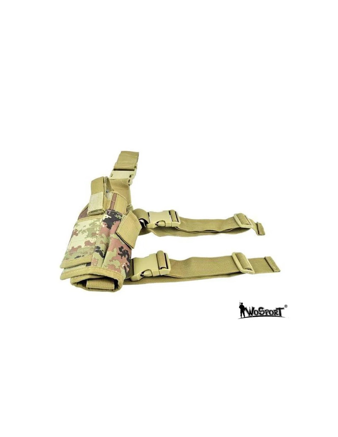 Pistolera de pierna derecha táctica Oxford 600D Italiano