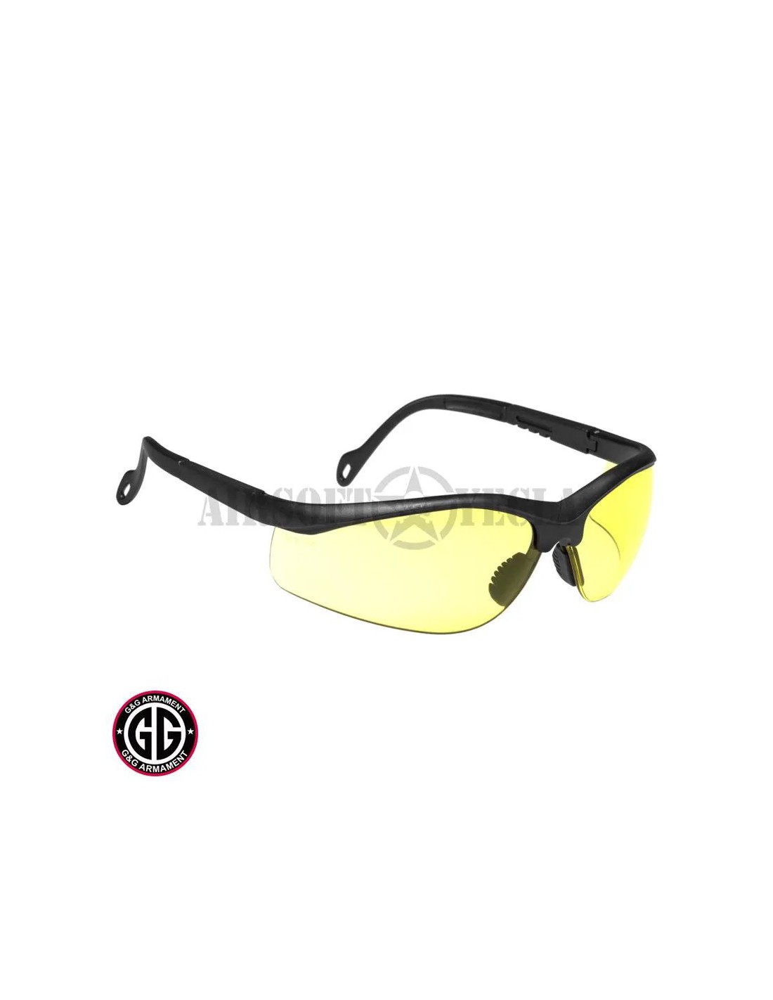 Gafas de protección para tiro amarillas