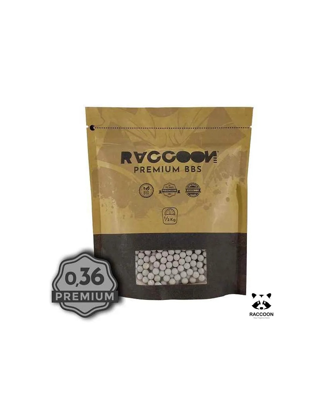 BOLAS 0,36G 100% BIODEGRADABLE 0,5KG