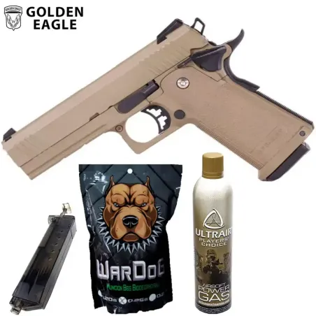 KIT Pistola HI-CAPA 4.3 Gas - Golden Eagle - AirSoftYecla.es