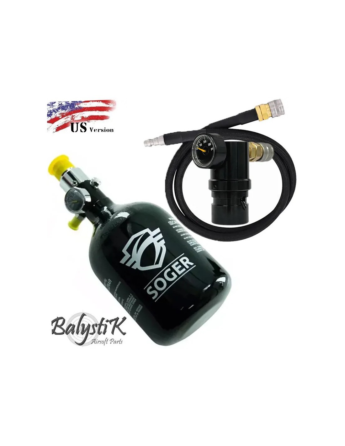 Pack REGULADOR SMR200 + BOTELLA HPA 0.44L + LÍNEA MACROFLEX 40 PULGADAS
