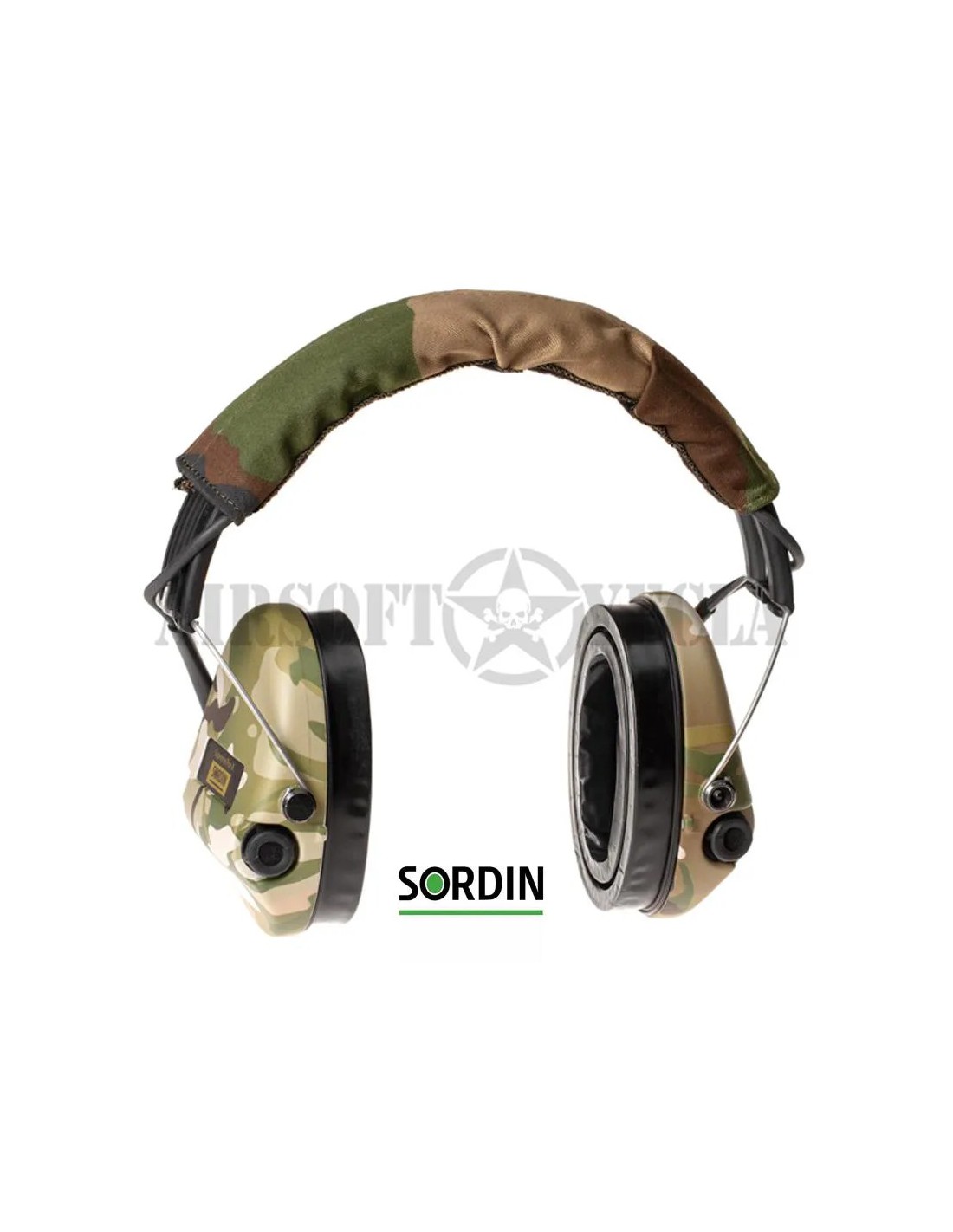Auriculares de protección auditiva electrónica con iluminación LED para caza y tiro