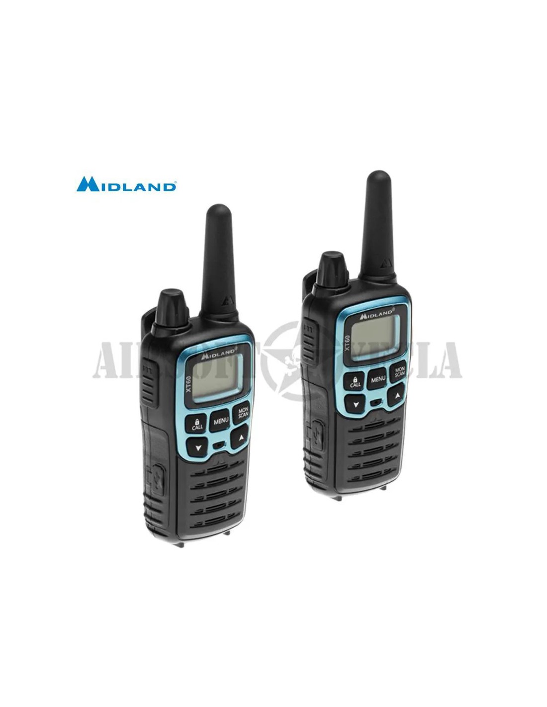 Conjunto de dos radios portátiles XT60 Midland