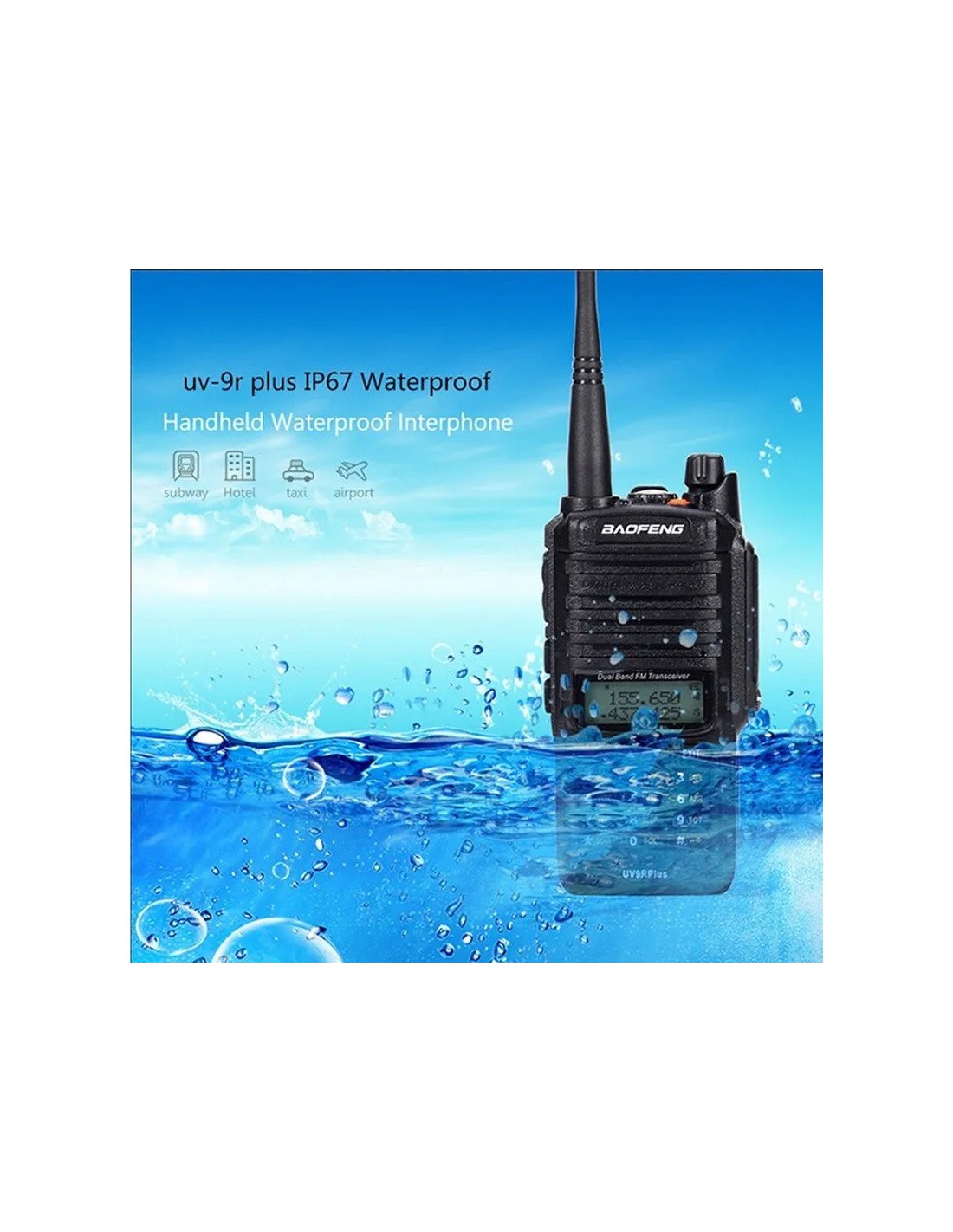 Radio bidireccional impermeable de 10 W IP67 para exteriores