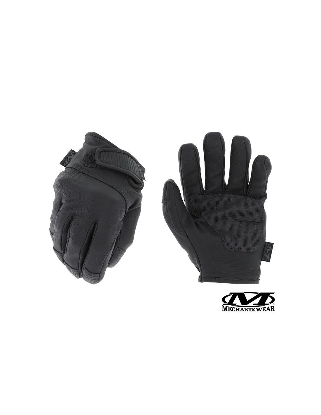 Guantes antipinchazo ASTM F2878 Nivel 2 y anticorte ANSI A7 de piel de cabra de alto rendimiento con forro de malla de aramida y refuerzo de palma compatibles con pantalla táctil