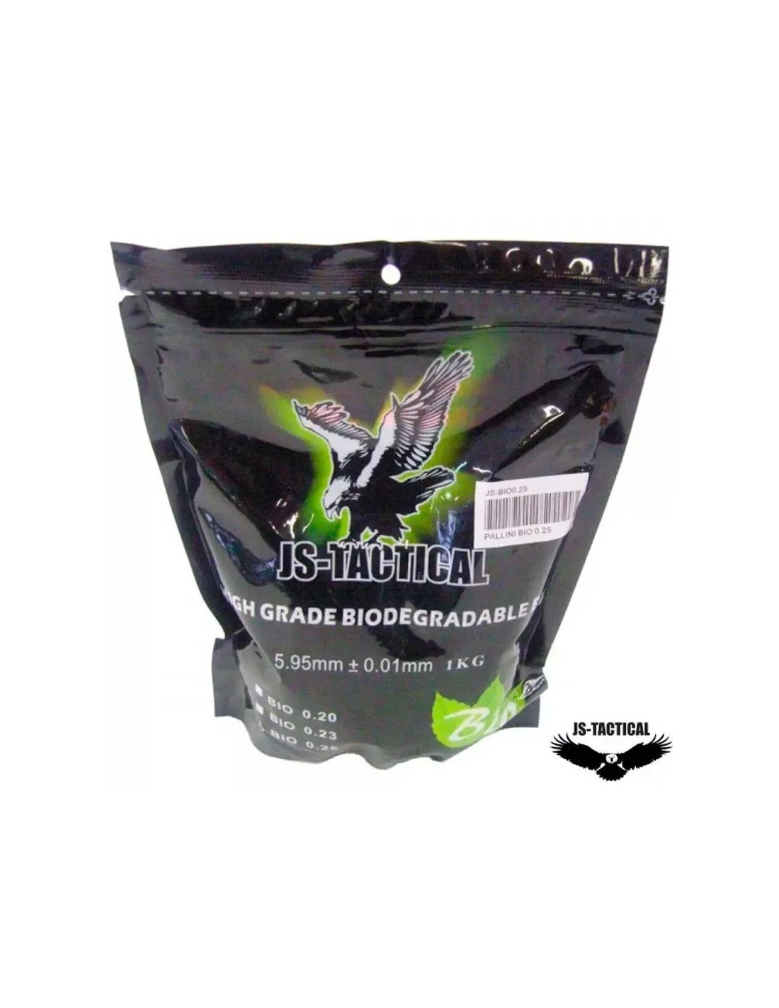 BOLAS BIODEGRADABLES 5,95MM 0,25G 1KG BLANCO