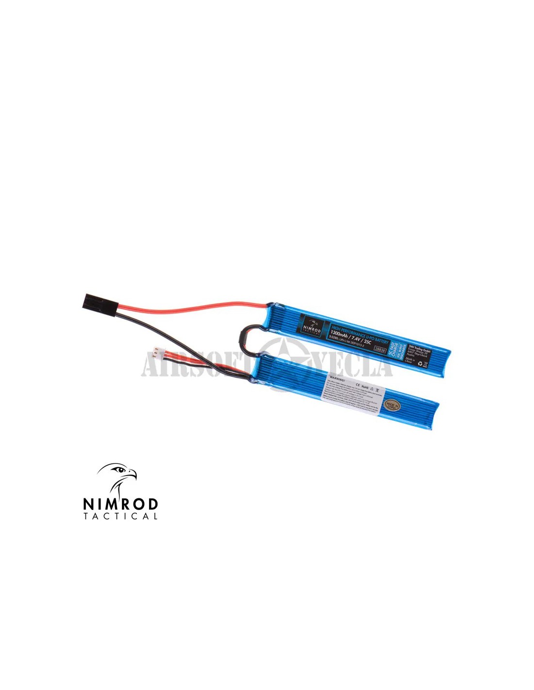 BATERÍA LiPo 7,4V 1300mAh 25C 2S