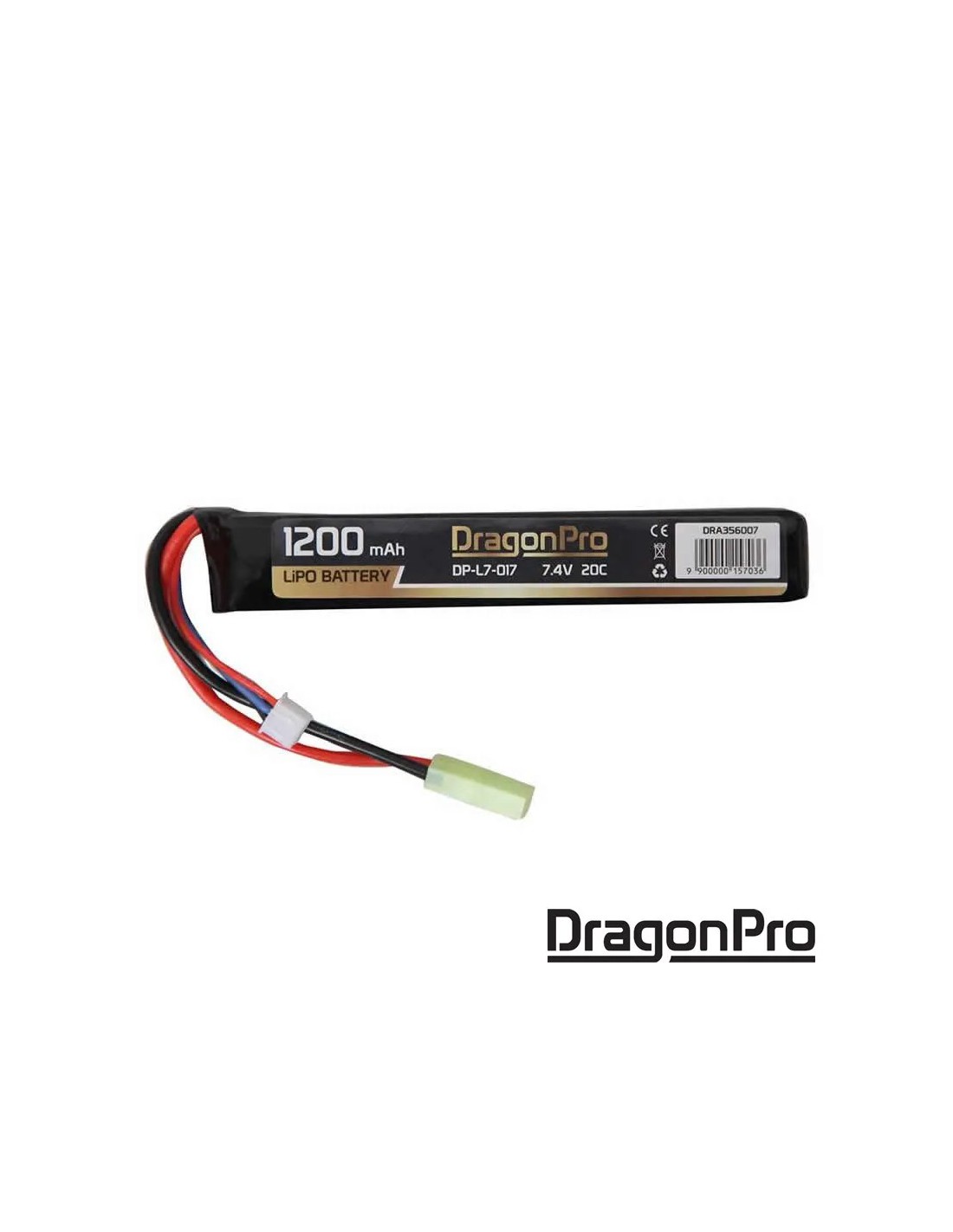 BATERÍA LiPo 7.4V 1200mAh 20C DP L7 017 Mini Tamiya Desértico