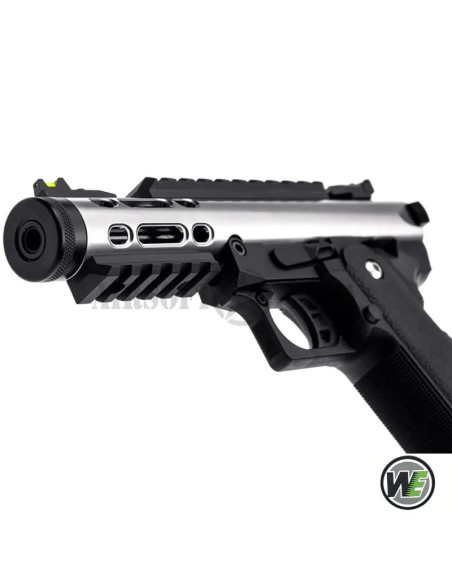 pistola-galaxy-hi-capa-negra-plateada-vista-frontal