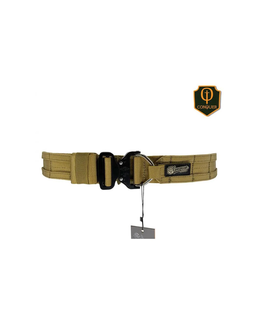 Cinturón doble ajustable 125 cm talla M L táctico Tan