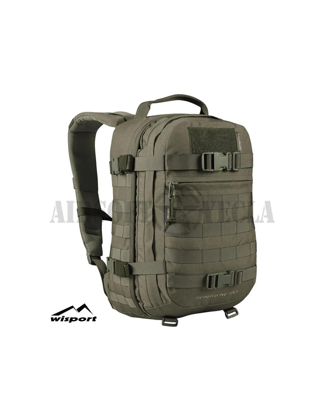 Mochila táctica 20 L SAS ergonómica ventilada con doble compartimento para hidratación y cinchas de compresión laterales