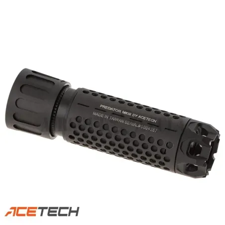 Trazador MKIII Black Predator Airsoft - Acetech | Efecto Fogonazo