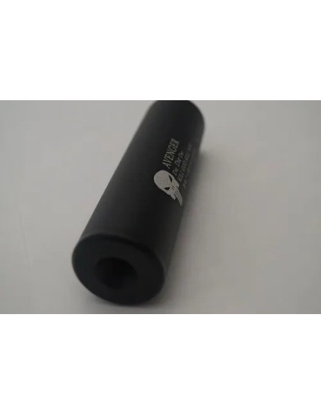 Silenciador corto Calavera negro