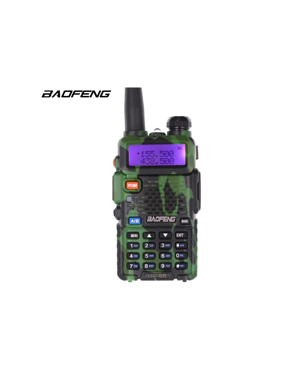 Radio de mano Baofeng de banda dual VHF UHF FM Camuflaje