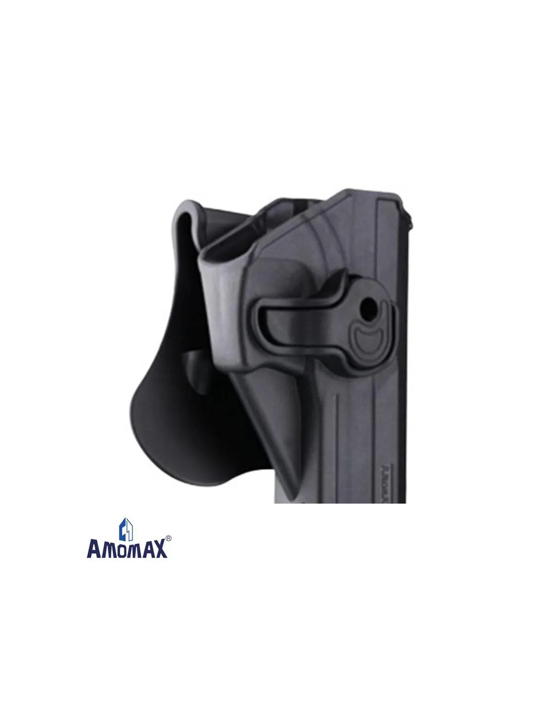 Funda rígida táctica de polímero para pistola tipo USP con pala giratoria 360 grados y extracción rápida