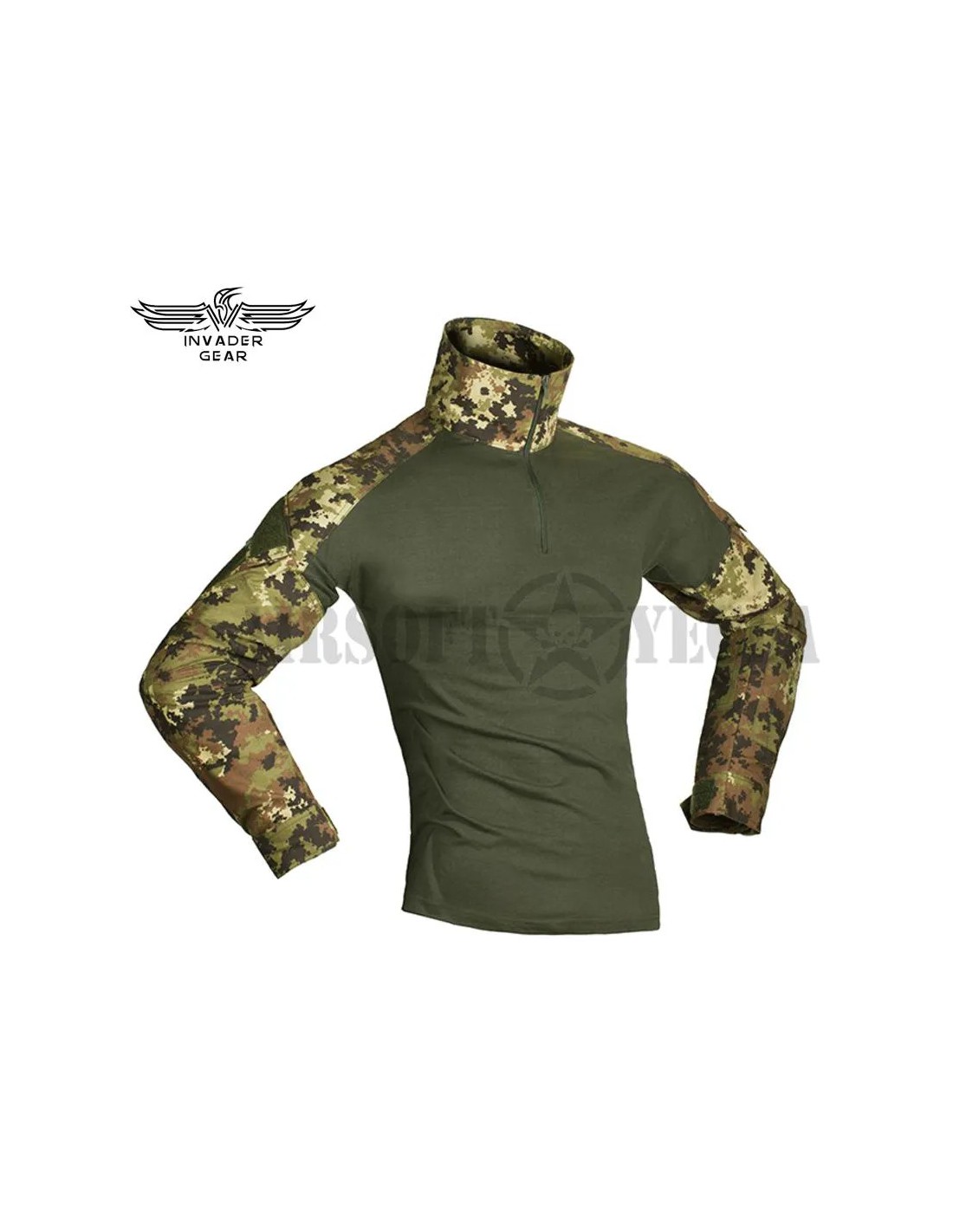 Sudadera de combate con cremallera Vegetato