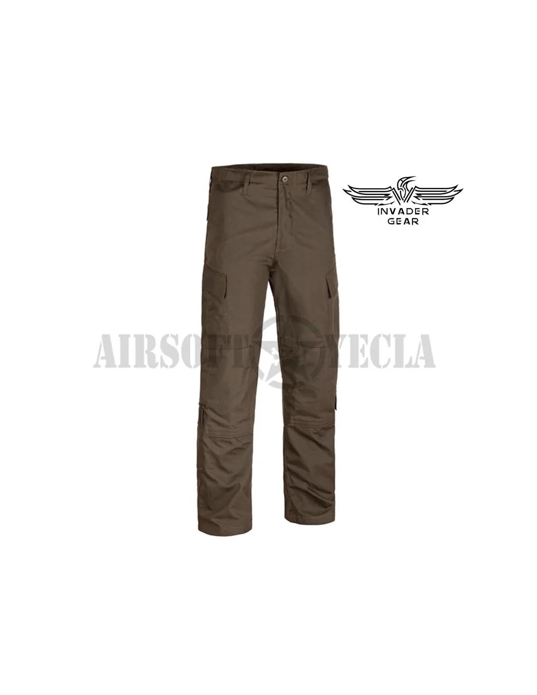 PANTALÓN CARGO RIPSTOP CON BOLSILLOS DE CARGA TRABILLAS GRANDES RODILLAS DOBLE CAPA AJUSTE DE CINTURA Y TOBILLOS