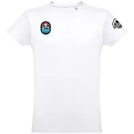 CAMISETA DE ALGODON MOUNTAINS BLANCA - ADVENTURE WARDOG