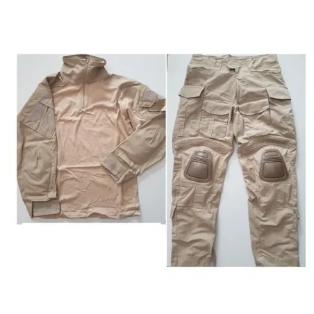 Uniforme DELUXE combat completo ESTILO navy seal 3d sand tan XL