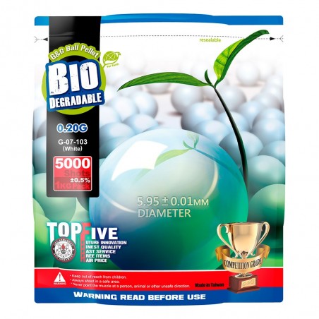 Munición G&G Bio 0.20g 1kg Biodegradable 5000Bbs