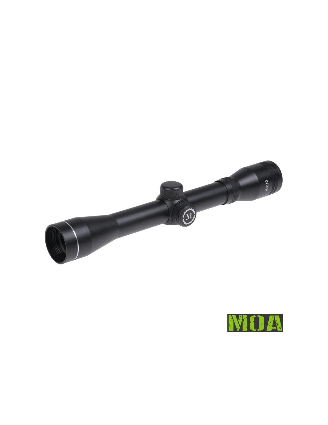 MIRA TELESCÓPICA 4X32 TUBO 25.4 MM ANILLAS 11 MM OBJETIVO AJUSTABLE AJUSTE 1/4 MOA RANGO ±20 MOA