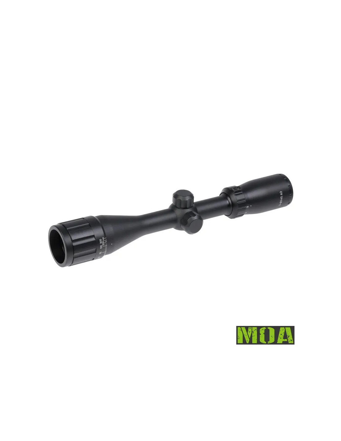 MIRA TELESCÓPICA 3-9X40 TUBO 25,4 MM ANILLAS 11 MM RETÍCULA MOA AJUSTE 1/4 MOA ±25 MOA