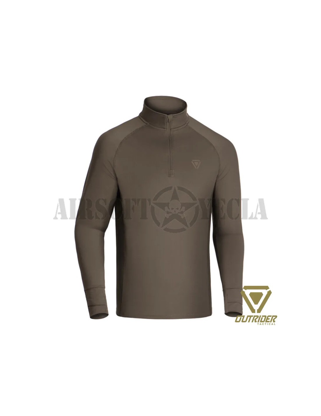 Camiseta térmica de manga larga con cremallera y ajuste ceñido Ranger