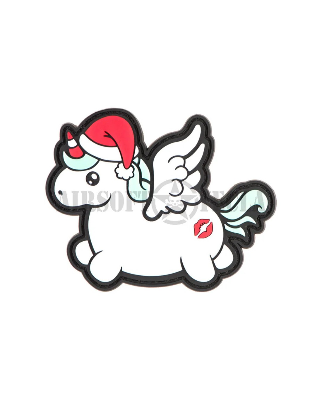 Parche de Goma Unicornio Navideño