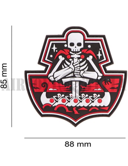 parche-goma-ghost-ship-skull-rojo-muestra-resistencia
