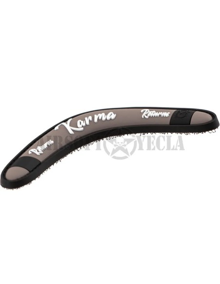 parche-goma-karma-returns-marron-detalle-textura