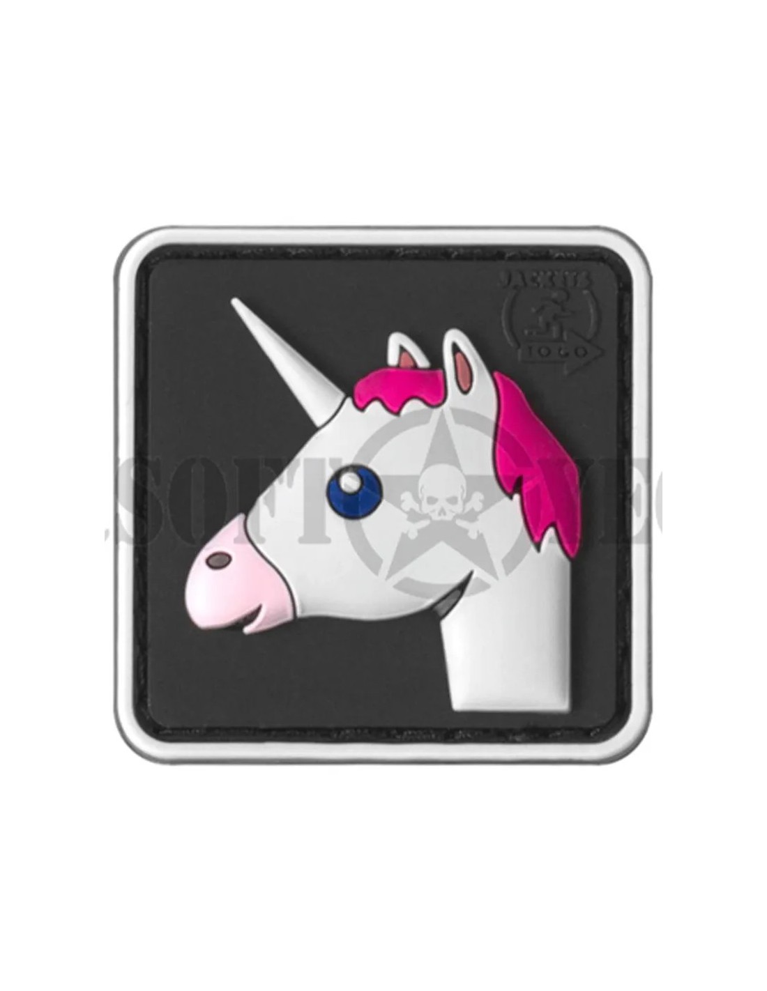 Parche de goma unicornio 30x30 mm