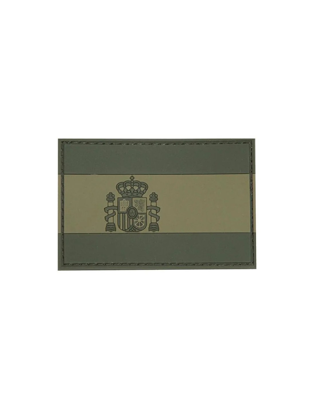 Parche España de PVC 75x50 mm Oliva