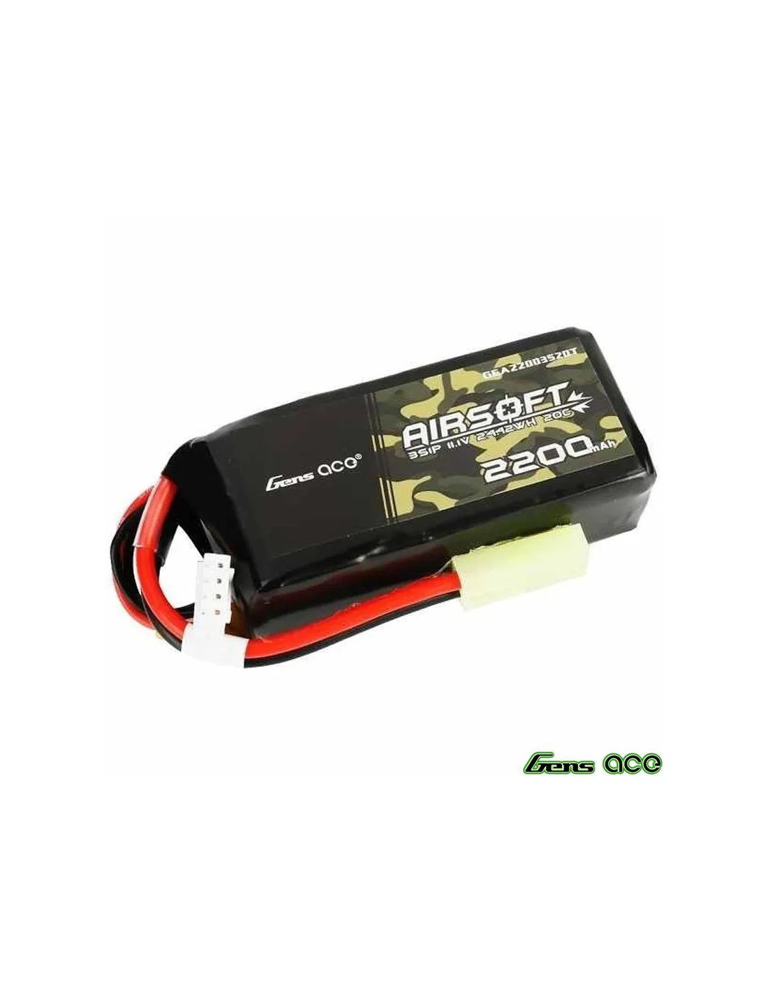 BATERÍA 2200mAh 11.1V 20C Carbón