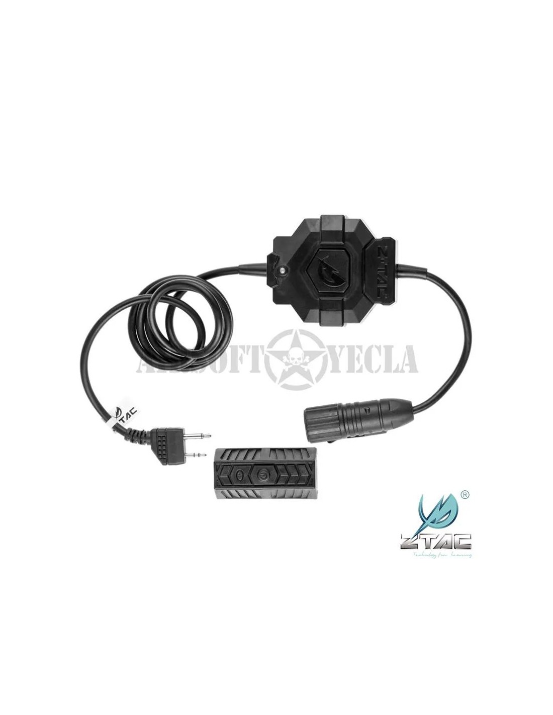 Conector PTT inalámbrico para radio con enchufe estándar