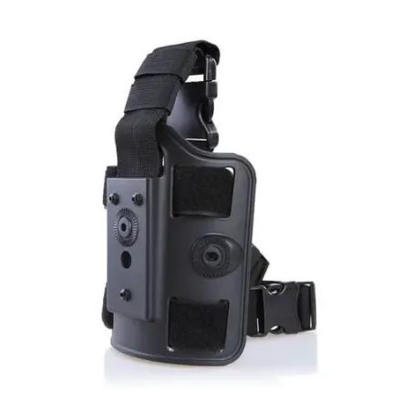 Pernera rigida alta resistencia para pistolera y portacargador de Cytac CY-DLP BK