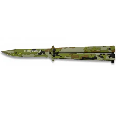Navaja Mariposa Camo Boscoso 10cm - Albainox - AirSoftYecla.es