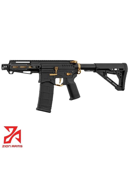replica-r15-guardamanos-corto-negro-oro-zion-arms-en-uso