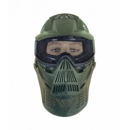 Masque complet vert Grille Airsoft