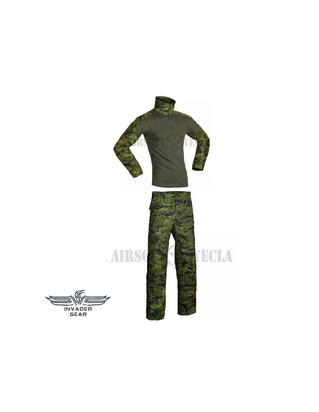 UNIFORME DE COMBATE SUDADERA CON CREMALLERA Y PANTALÓN ANTIDESGARRO CAD