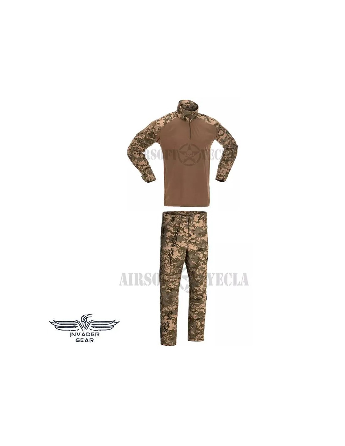 UNIFORME DE COMBATE SUDADERA Y PANTALÓN ANTIDESGARRO ÁRIDO