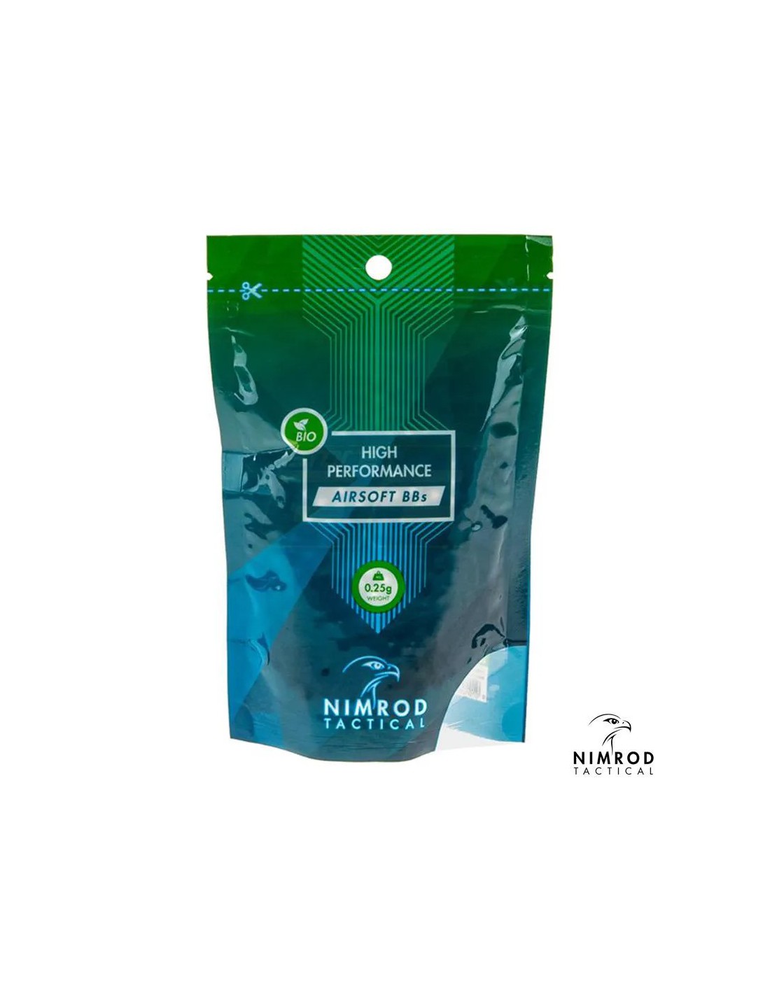 Bolas biodegradables 6 mm 0,25 g 1000 unidades diámetro 5,95 mm acabado pulido