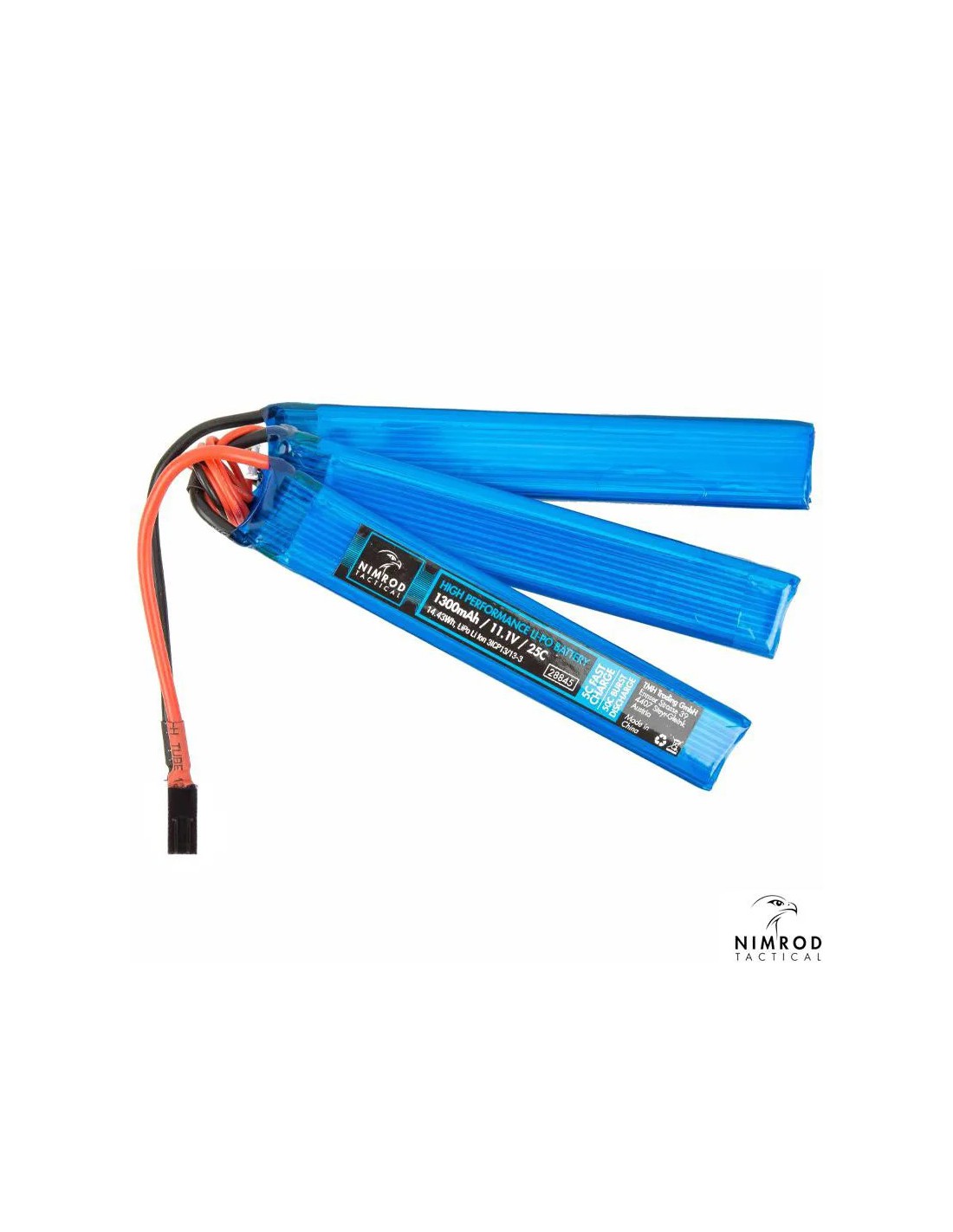 BATERÍA LiPo 11,1V 1300mAh 25C 50C pico de descarga
