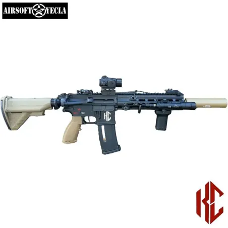 FUSIL 416 SOPMOD 10.5 NEGRO/TAN - KRISCUSTOM - AirSoftYecla.es