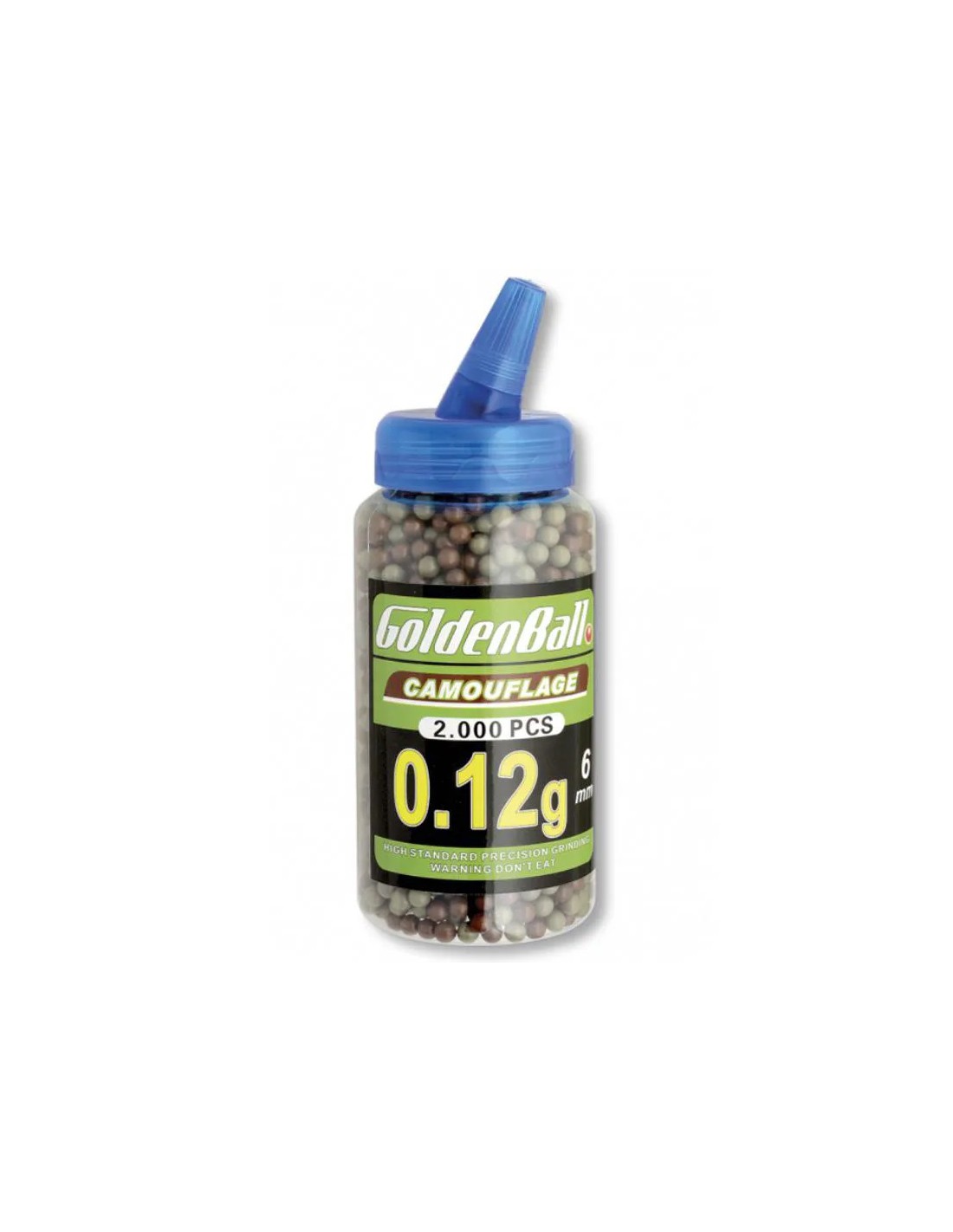 BOLAS 6MM 0,12G 2000 UNIDADES CAMUFLAJE