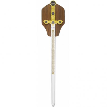 Espada Templaría Tole10 dorada H: 57 cm