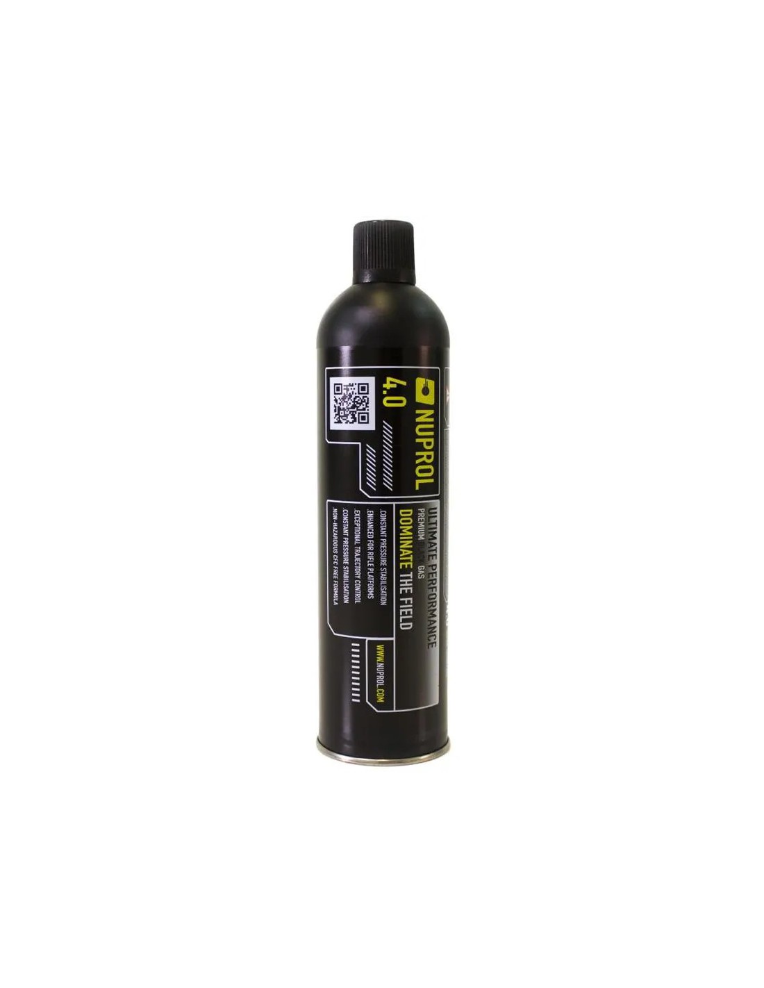 GAS CO2 420 A 500 ML ENVASE METÁLICO BOQUILLA METÁLICA BAJAS TEMPERATURAS PARA SUBFUSILES