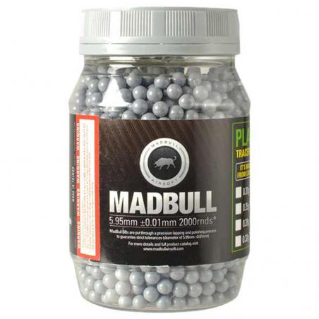 Bolas MADBULL 0.50g Ultimate Stainless para Snipers - Gris