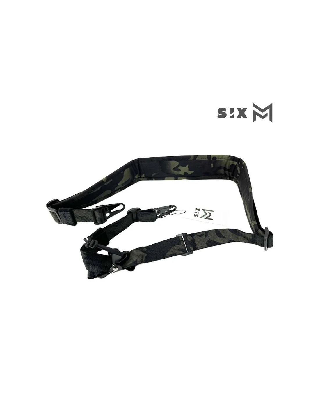 Correa táctica acolchada de 2 puntos convertible a 1 punto para airsoft